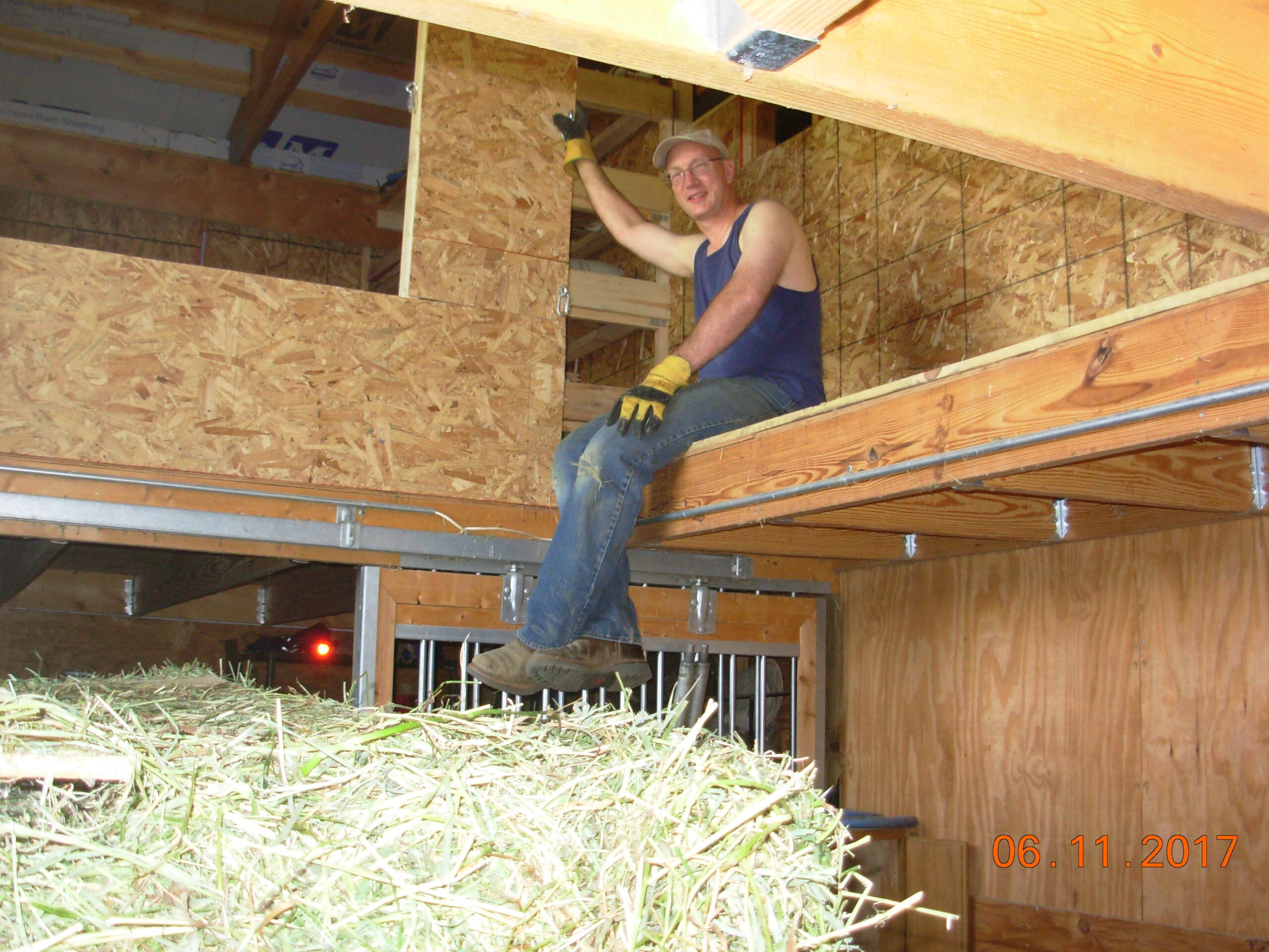 17 put hay in west side loft